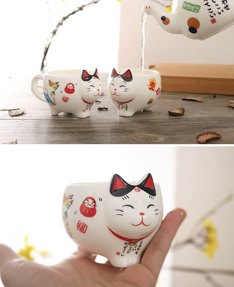 Lucky Cat Tea Set