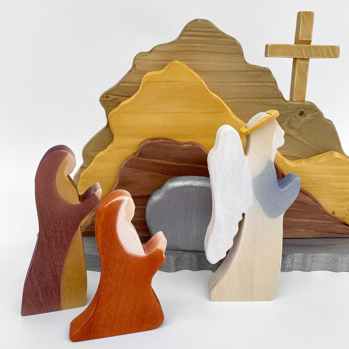 Easter Scene Wooden Decoration