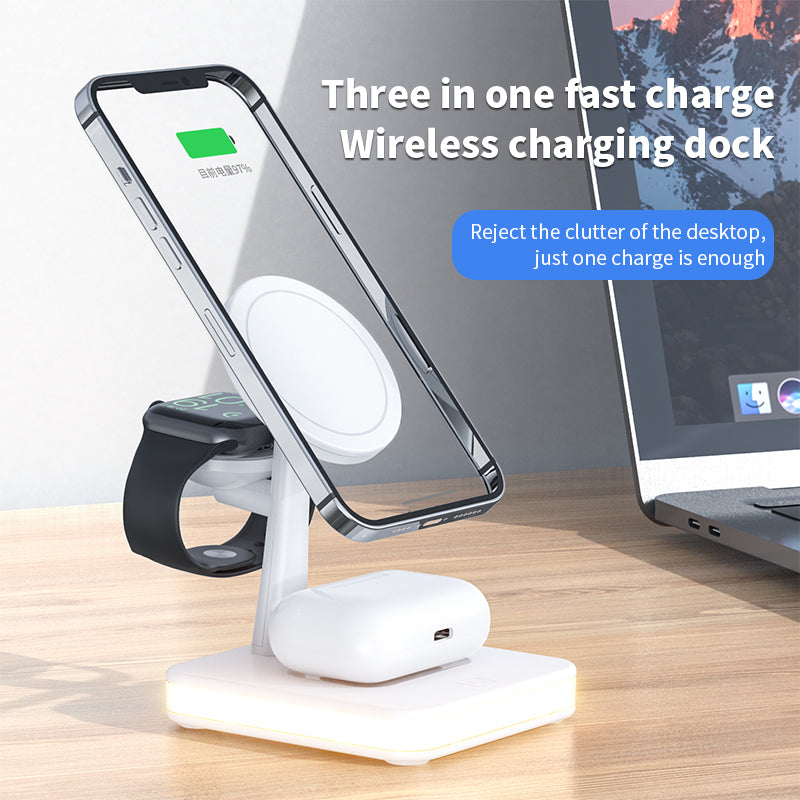 MAGNETIC WIRELESS CHARGER STAND DOCK