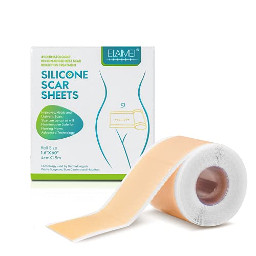 ELAIMEI Medical Soft Silicone Gel Tape for Scar Removal