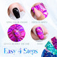 Reflective Mosaic Nail Art Transfer Foils (Set of 12)