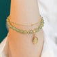 🔥Last Day BUY 1 GET 1 FREE 💞--Lucky Wada Jade gold leaf bracelet