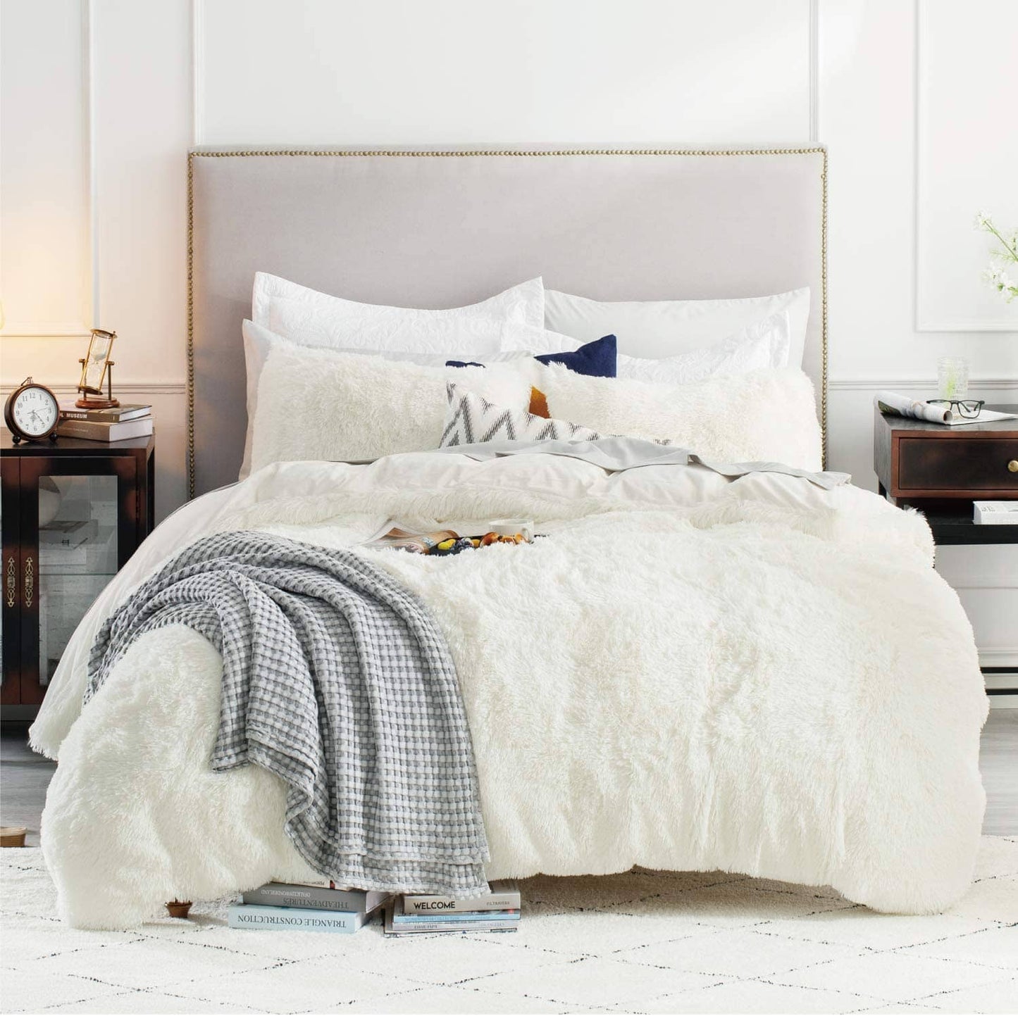 Fluffy Faux Fur Duvet Cover Set