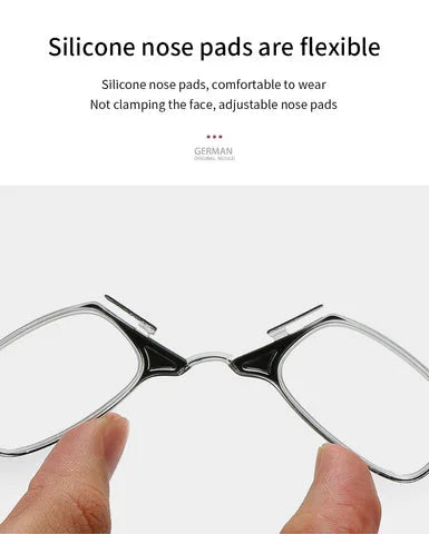 Folding Legless Nose Clip Reading Glasses