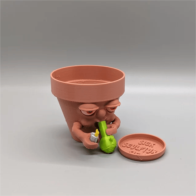 Last Day Promotion - 50%OFF) Pot Smoking Pot planter for succulents or houseplants ripping a bong