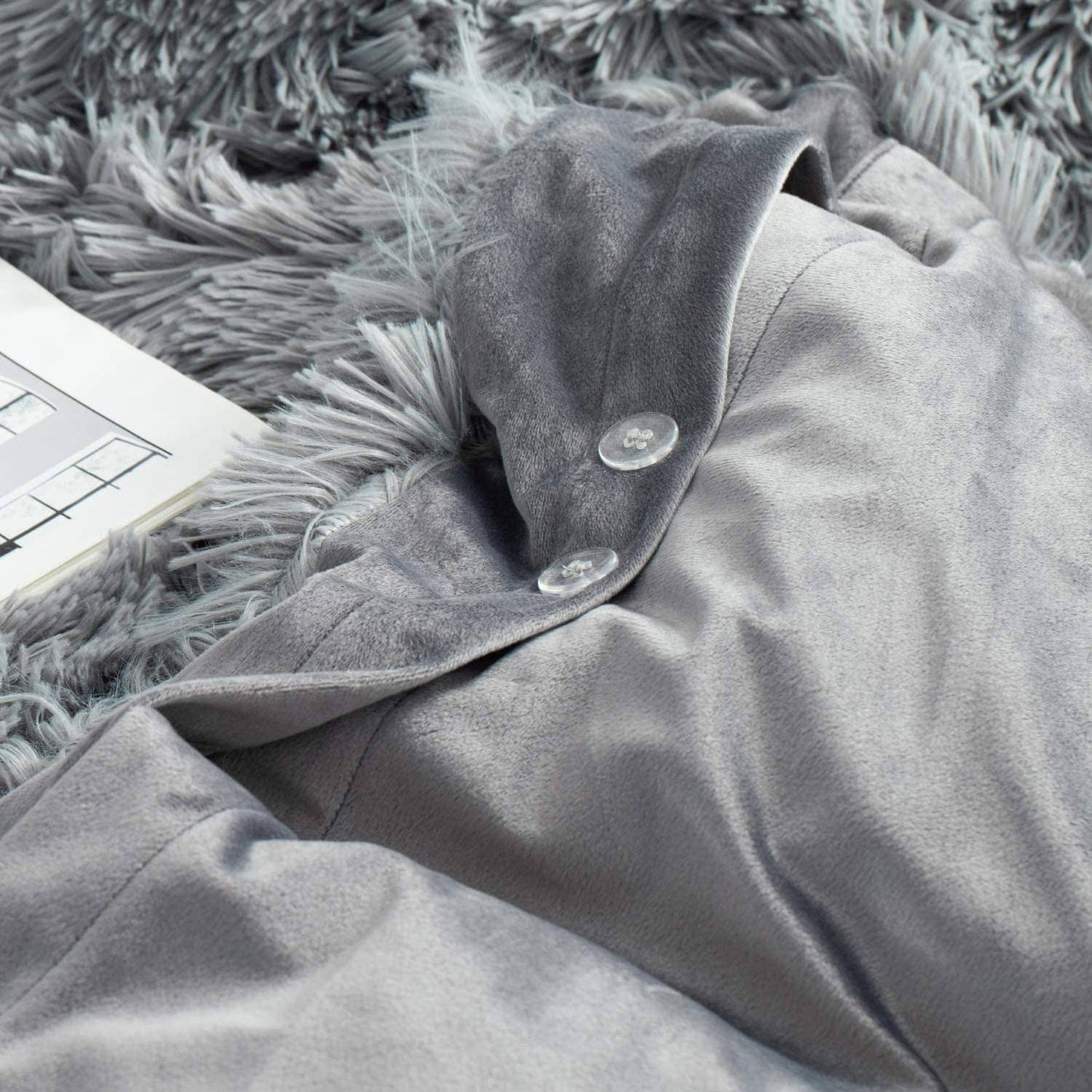 Fluffy Faux Fur Duvet Cover Set