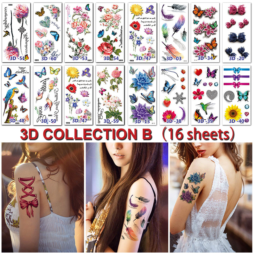 Waterproof Temporary 3D Tattoo Stickers