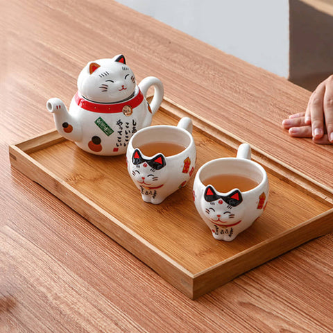 Lucky Cat Tea Set