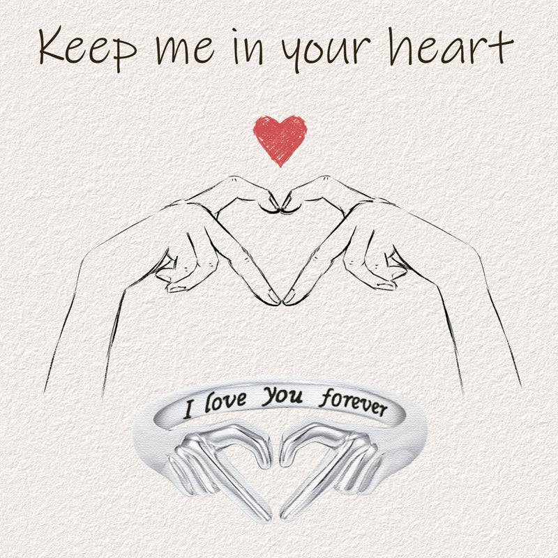 To My Daughter ‘I Love You Forever’ Heart Ring