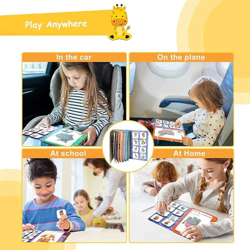 MONTESSORI BUSY BOOK FOR KIDS TO DEVELOP LEARNING SKILLS