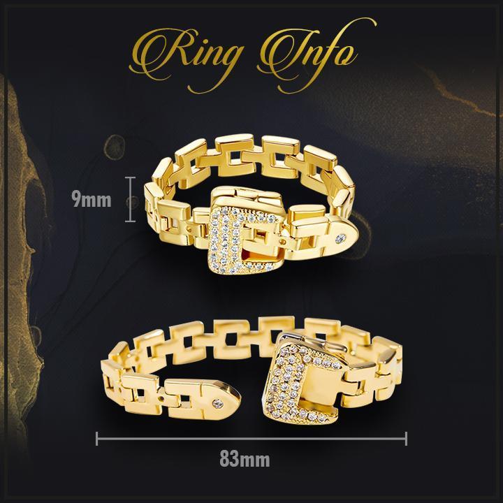 Fashionable Adjustable Buckle Ring