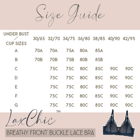 LaxChic™ Breathy Front Buckle Lace Bra