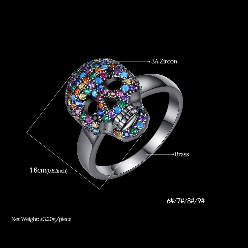 Taddeo Crystal Skull Ring