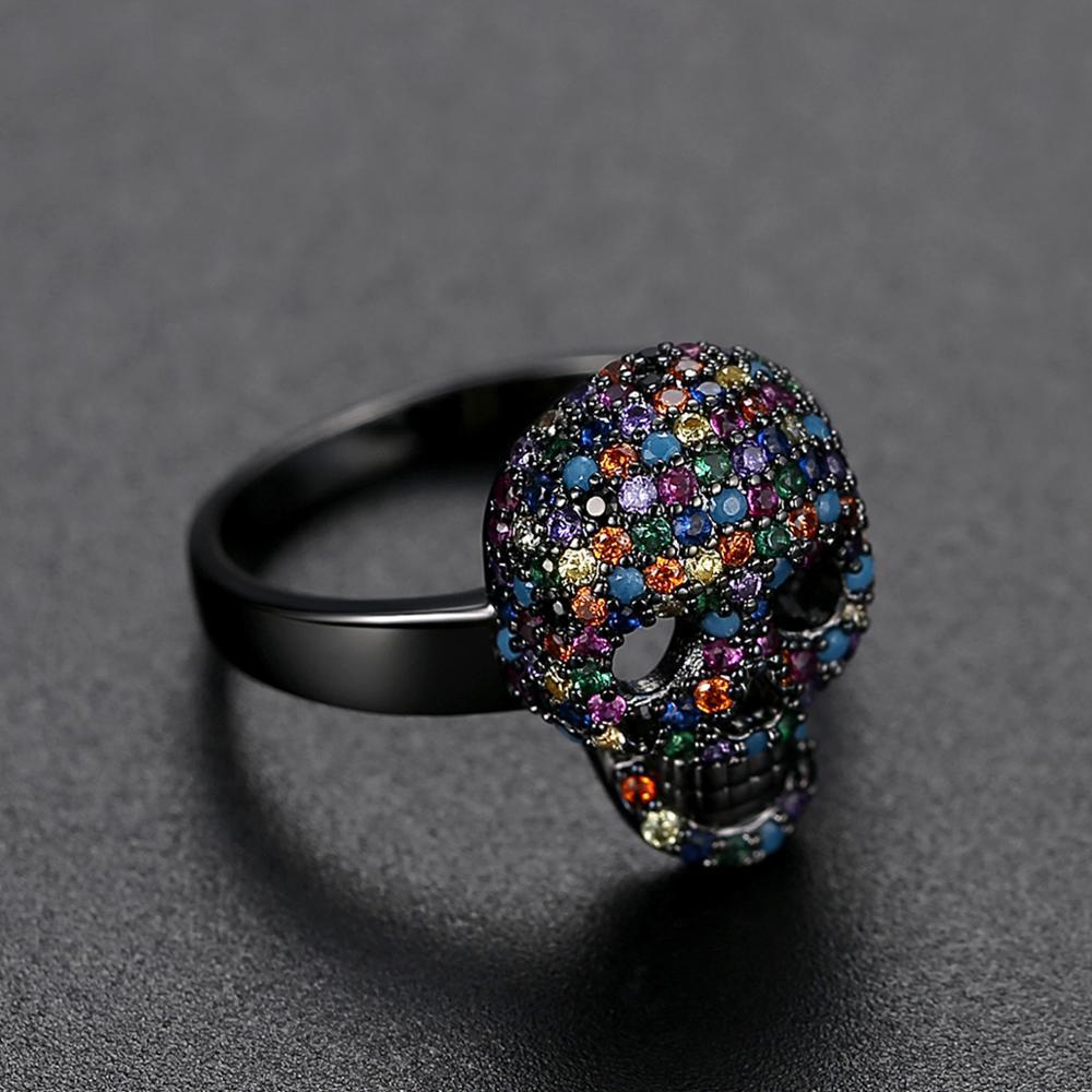 Taddeo Crystal Skull Ring