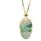 Natural Emerald Jade stone necklace