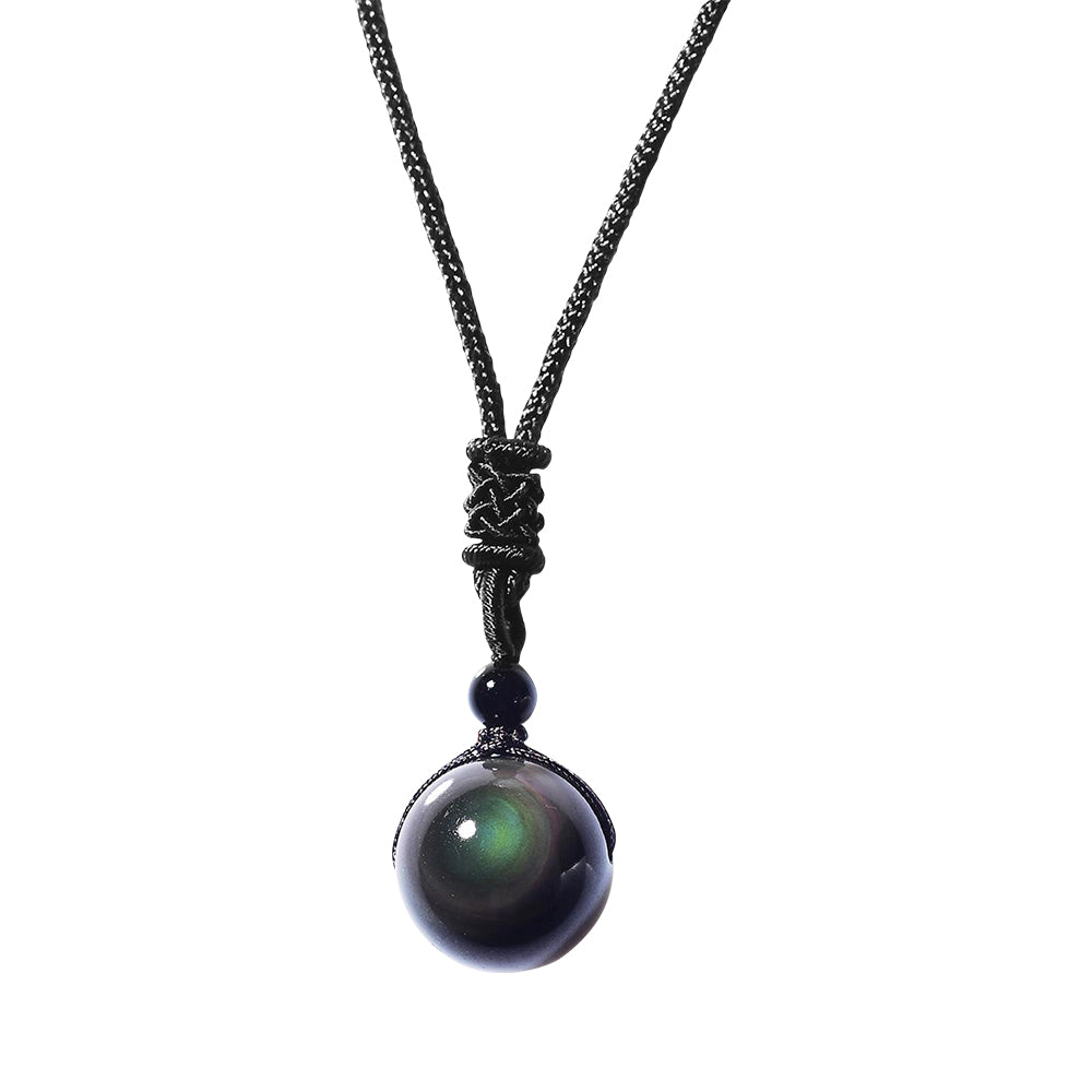 Rainboweyes Lymphvity Obsidian Necklace