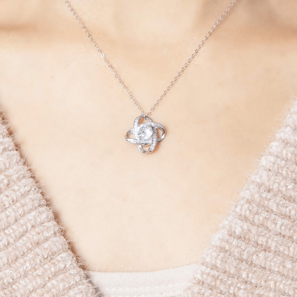 Daughter | I Love You | 925 Silver Love Knot Necklace