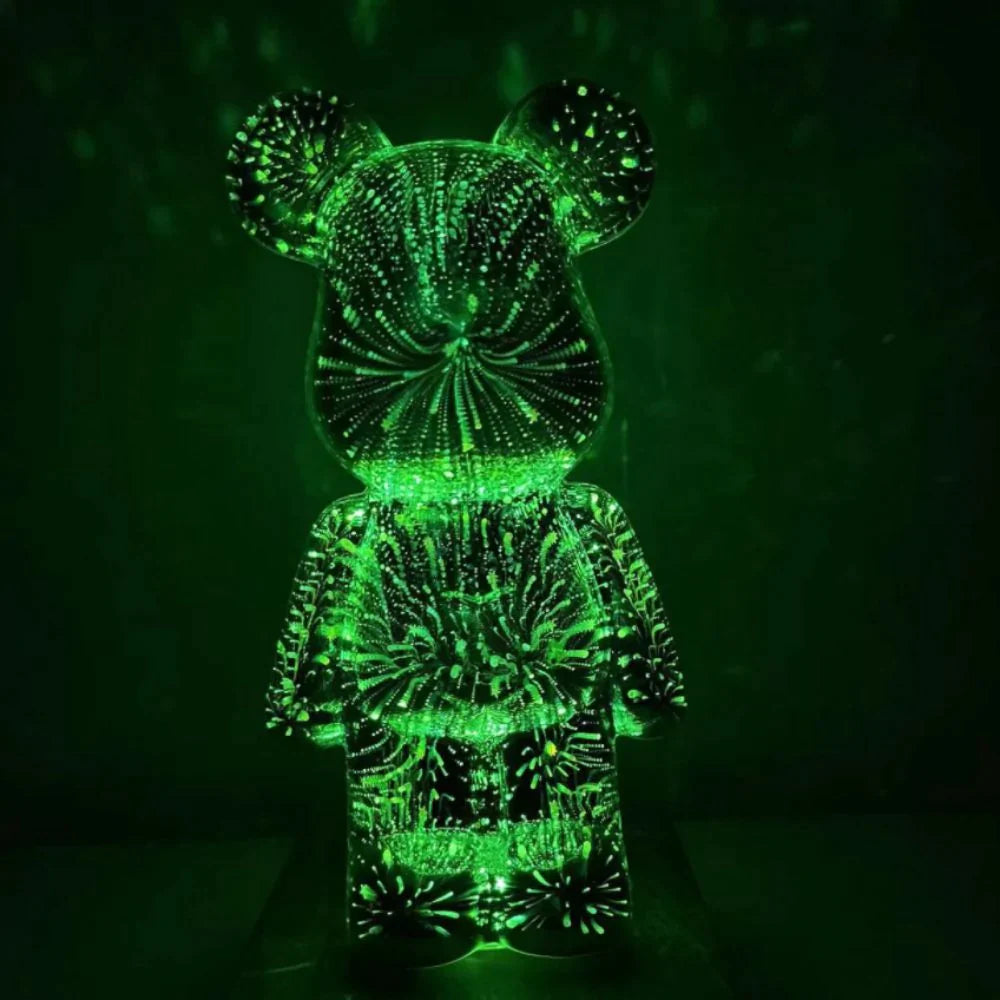 3D Firework Bear Colorful Bear Decor Light Gift for Him or Her