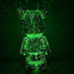 3D Firework Bear Colorful Bear Decor Light Gift for Him or Her