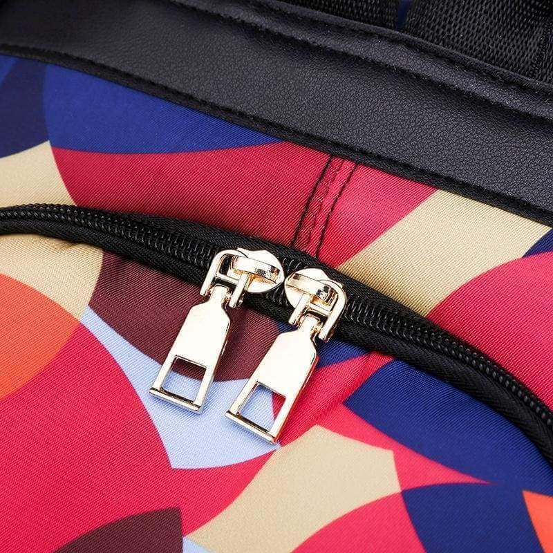 Student Fashion All match Anti-theft Backpack Women's Oxford Nylon Waterproof Large Capacity Portable Mummy Bag Christmas Gift