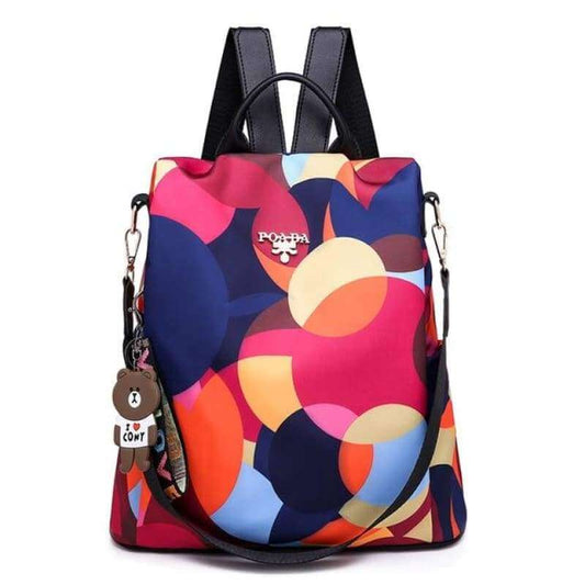 Student Fashion All match Anti-theft Backpack Women's Oxford Nylon Waterproof Large Capacity Portable Mummy Bag Christmas Gift