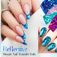 Reflective Mosaic Nail Art Transfer Foils (Set of 12)