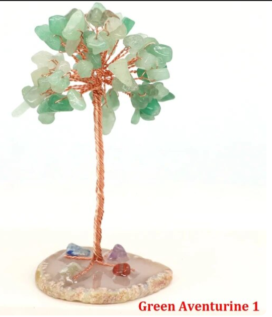 7 Chakra Crystal Money Tree -Rose Quartz