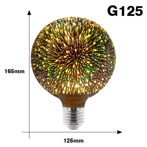 3DColorful LED fireworks Light Bulb