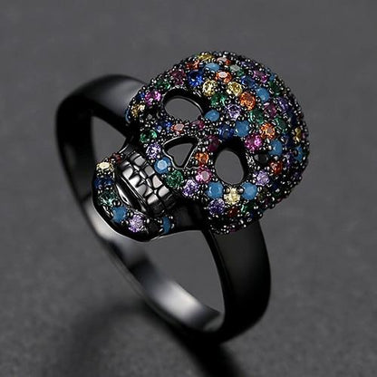 Taddeo Crystal Skull Ring